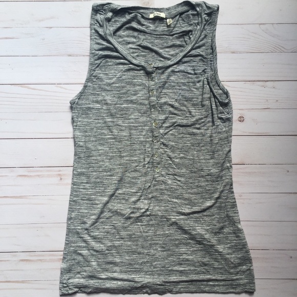 True Grit Tops - Dylan by True Grit Heather Gray Tank Top, Sz Small